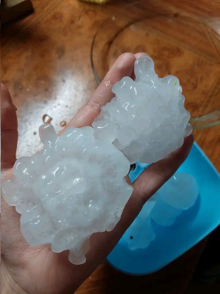 Granizo en Villa Mercedes, San Luis.