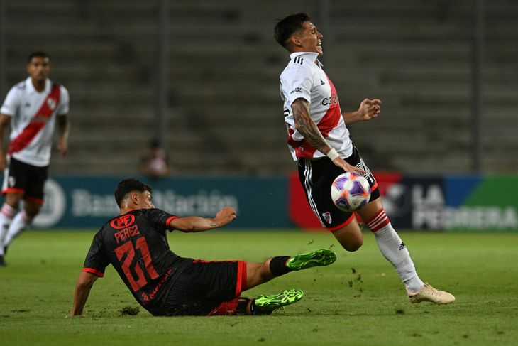 El momento de la lesión de Matías Kranevitter, jugador de River.