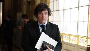 El candidato presidencial de LLA, Javier Milei.