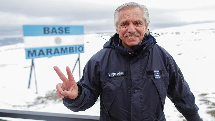 Alberto Fernández habló en cadena nacional desde la Antártida