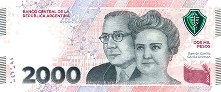 El billete de $2000.