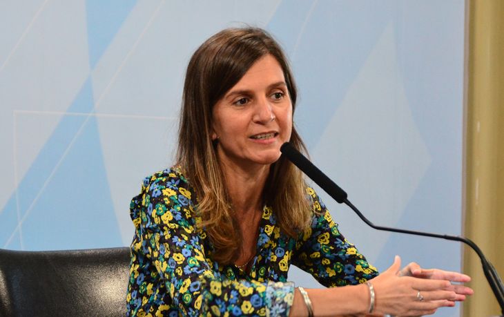La titular de ANSES, Fernanda Raverta.