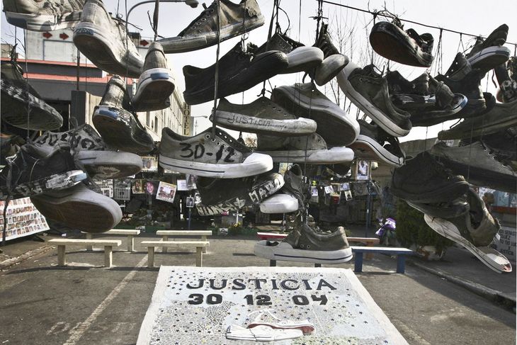 Homenaje por la tragedia de Cromañón.
