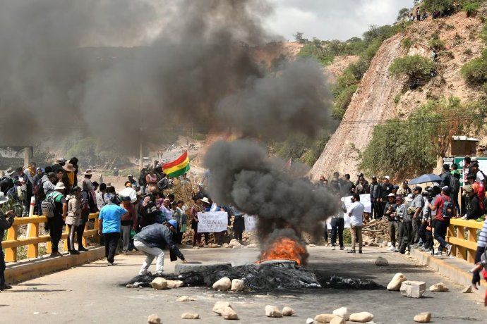 Protestas Bolivia cortes ruta