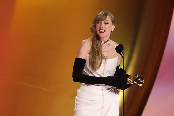 Taylor Swift en los premios Grammy.
