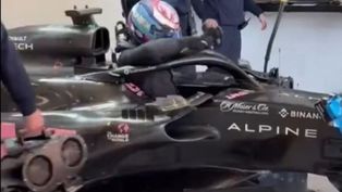 franco colapinto y sus primeras impresiones arriba de un alpine