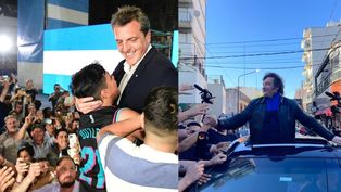 Sergio Massa y Javier Milei.