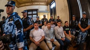 Los acusados durante el juicio por el crimen de Fernando Báez Sosa.