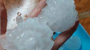 Granizo en Villa Mercedes, San Luis.