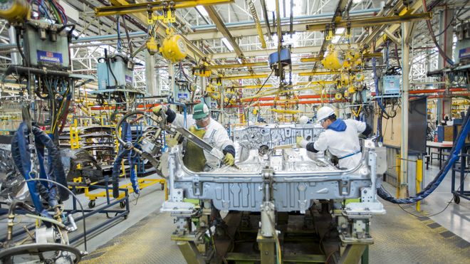 Sigue en caída el uso de la capacidad instalada en la industria manufacturera