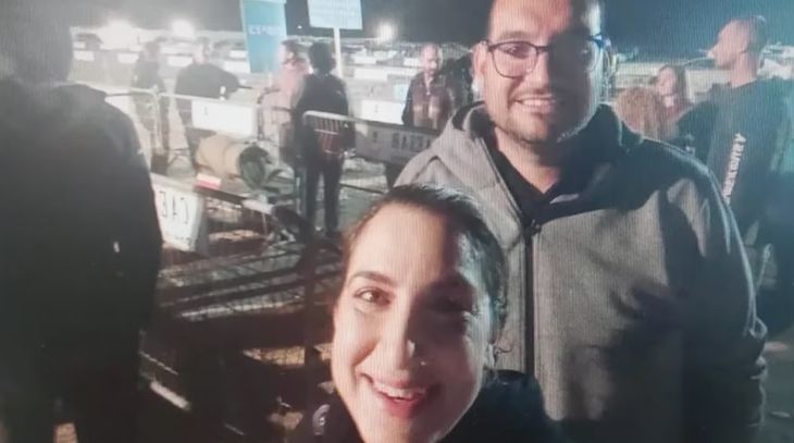 Matías Burstein junto a su esposa Einav. Es la octava muerte de un argentino tras el ataque de Hamas. &nbsp;