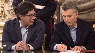 El ex ministro de Justicia, Germán Garavano, y el ex presidente Mauricio Macri.