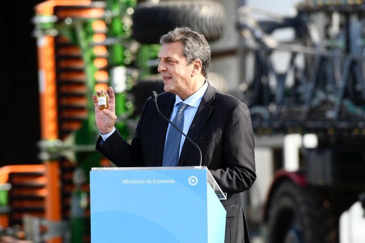 El ministro de Economía y candidato a presidente de Unión por la Patria, Sergio Massa.