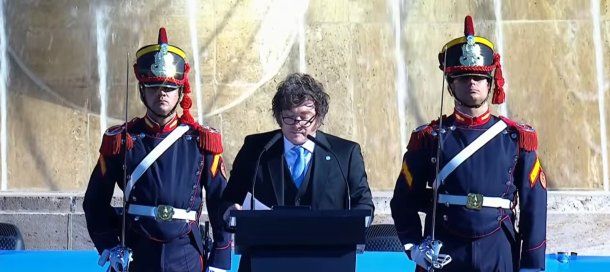 milei acto bandera