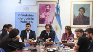 El ex ministro de Justicia, Germán Garavano, en la comisión de Juicio Político contra la Corte.