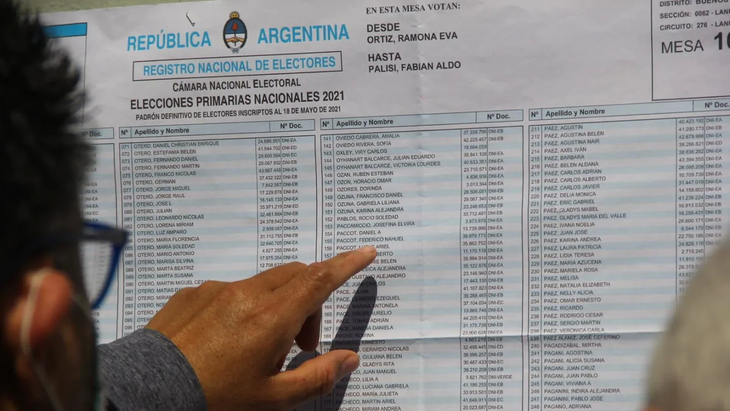 Desde este viernes se puede consultar el padrón electoral