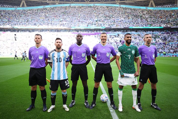 La Selección Argentina contra Arabia Saudita.
