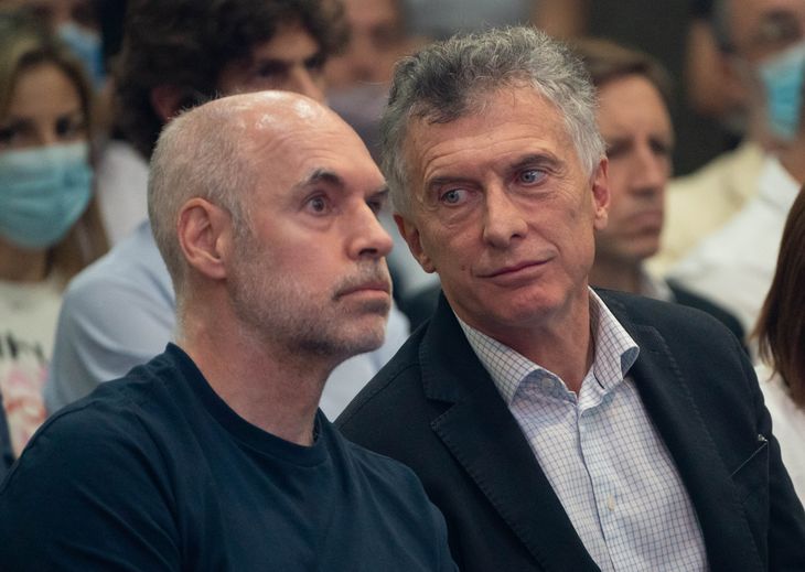 El jefe de Gobierno porteño, Horacio Rodríguez Larreta, y el ex presidente, Mauricio Macri.
