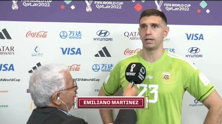 Titi Fernández entrevista a Dibu Martinez&nbsp;