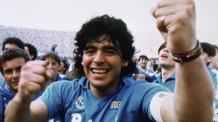 Diego Maradona en el Napoli.