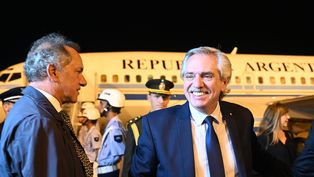 El presidente Alberto Fernández llegó a Brasilia.