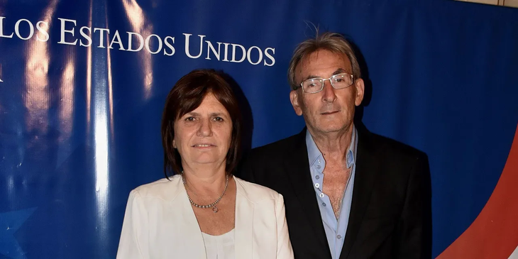 Guillermo Yanco junto a su pareja, Patricia Bullrich