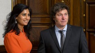 Milei con Gita Gopinath, la número dos del FMI