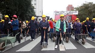 unidad piquetera corto puente pueyrredon y av. 9 de julio