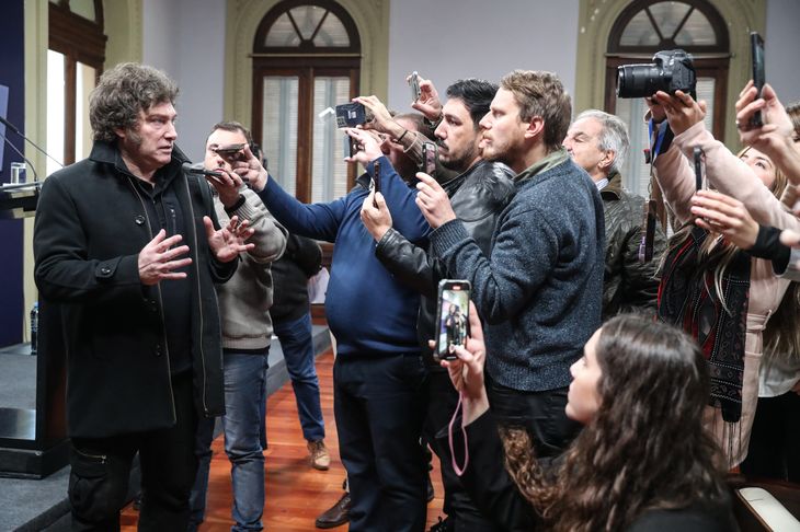 Javier Milei en Casa Rosada.