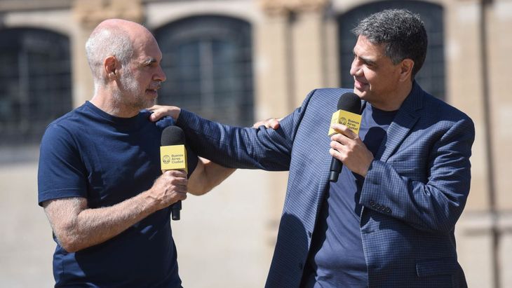 Horacio Rodríguez Larreta y Jorge Macri.