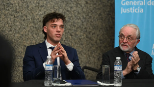 Santiago Maratea y el titular de la IGJ, Ricardo Nissen