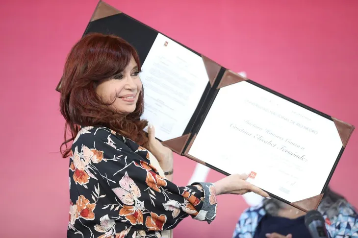 Cristina Kirchner habló este viernes tras recibir un doctorado honoris causa