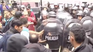 Reclamo de choferes: la Policía reprimió a manifestantes