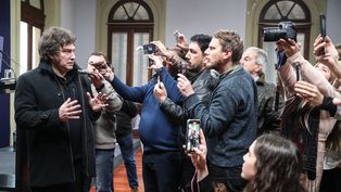 Javier Milei en Casa Rosada.
