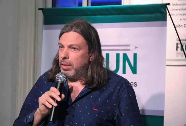 Daniel Ricci, secretario general de la Federación de Docentes de Universidades Nacionales