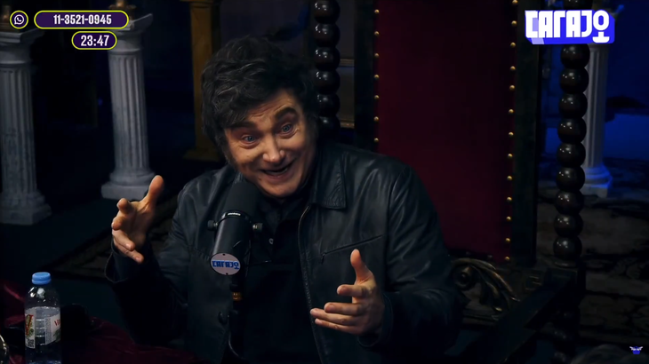 Javier Milei con el Gordo Dan