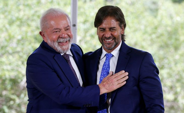 Los presidentes brasileño y uruguayo.
