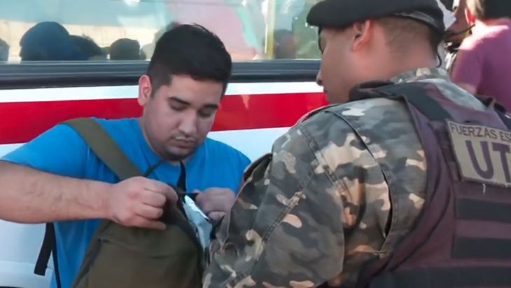 Unidades especiales de la Policía bonaerense realizaron controles en colectivos