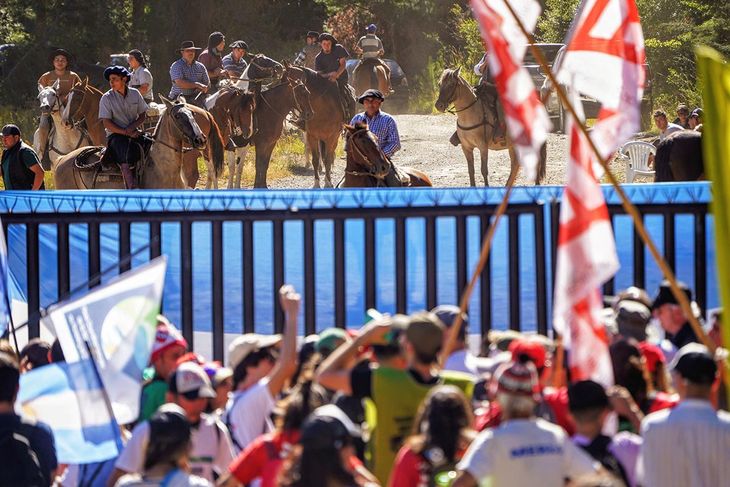 Incidentes en la marcha a Lago Escondido