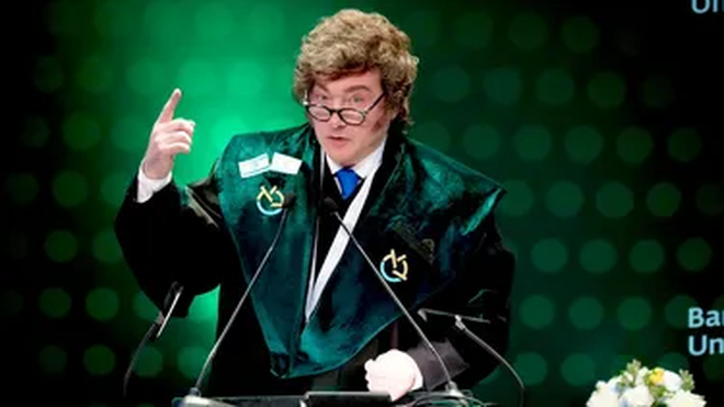 Milei recibió un Honoris Causa y respaldó la postura israelí en Medio Oriente