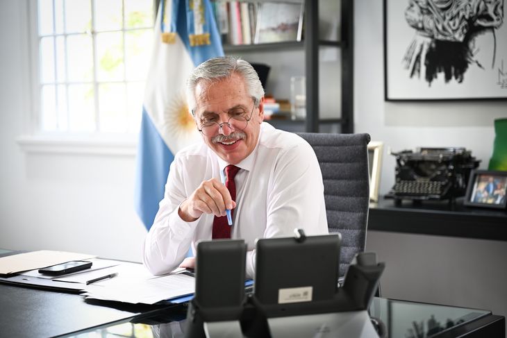 El Presidente Alberto Fernández.