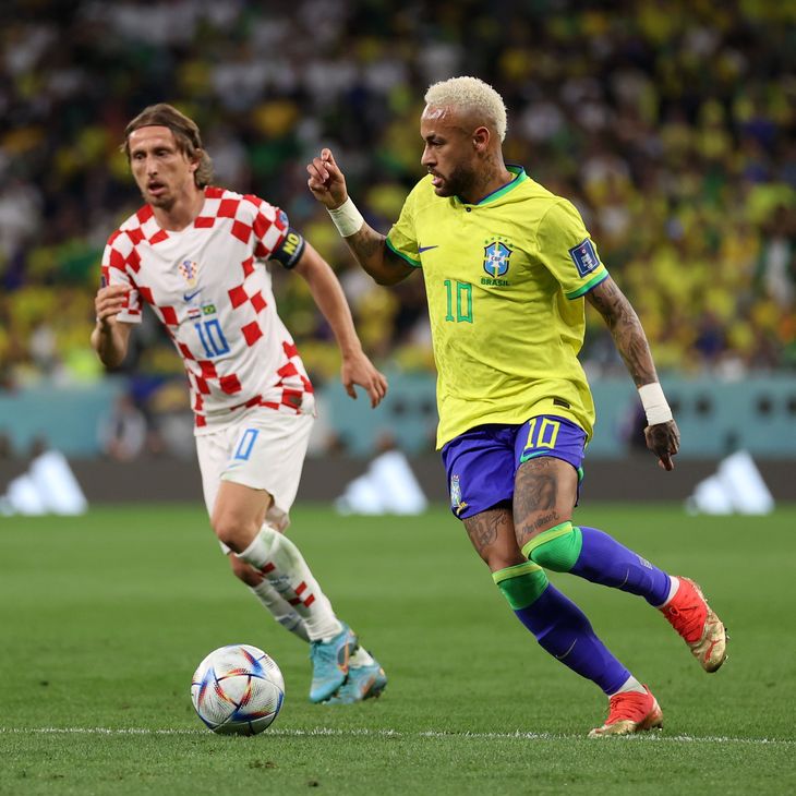 Brasil y Croacia en el Mundial Qatar 2022.