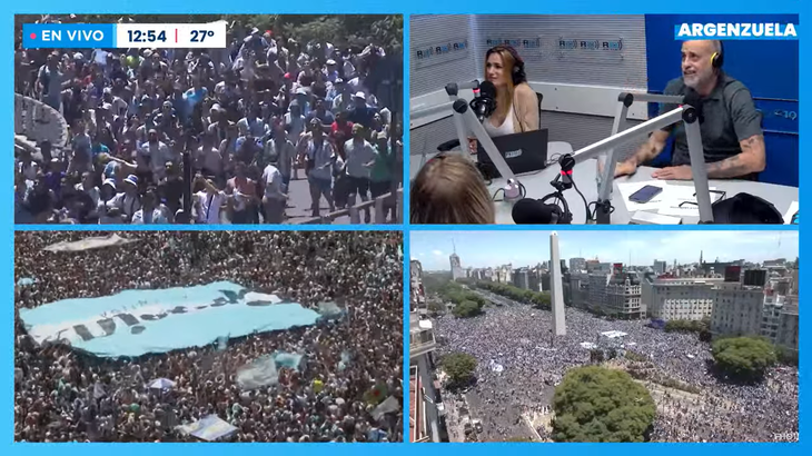 Histórico La Caravana De Los Campeones De La Selección Argentina 5968