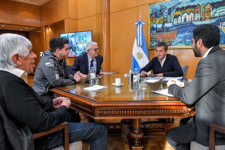 Sergio Massa recibió este lunes a Hugo Moyano