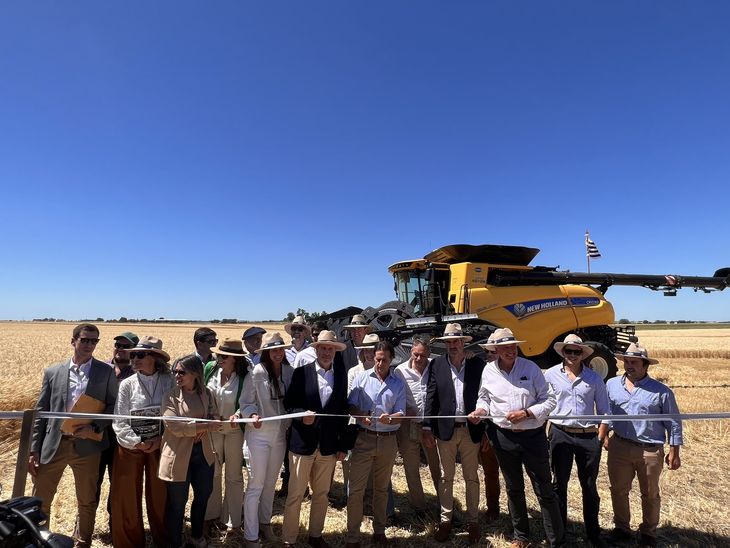 El presidente de la República Oriental del Uruguay, Luis Lacalle Pou, en Dolores.