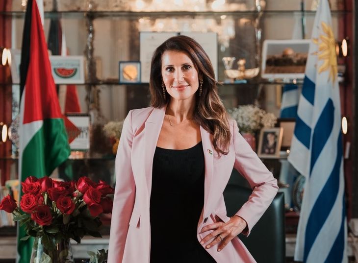 La embajadora de Palestina en Uruguay, Nadya Rasheed, le pidió al gobierno que reclame un alto al fuego.