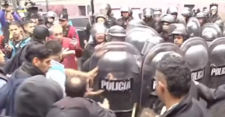 Reclamo de choferes: la Policía reprimió a manifestantes