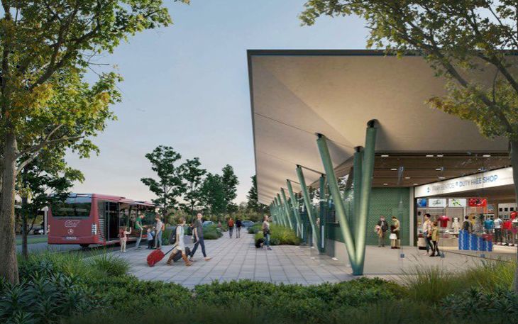 Los trabajos incluyen la construcción de un estacionamiento, un free shop y así como locales de diversa índole.