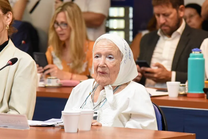 Nora Cortiñas habló en la comisión de Juicio Político.