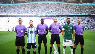 La Selección Argentina contra Arabia Saudita.